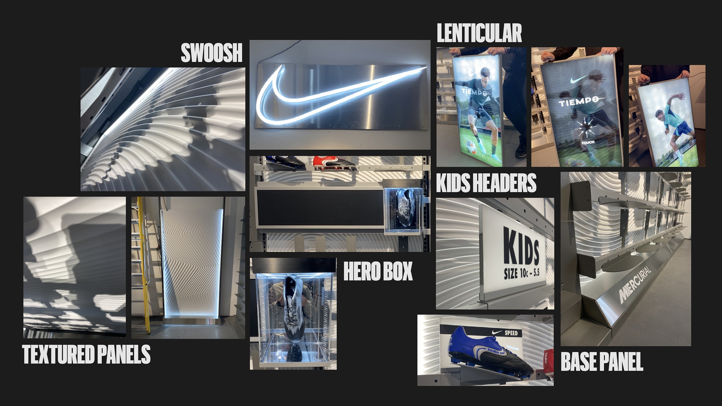 Sports Direct boot wall design — The One Off