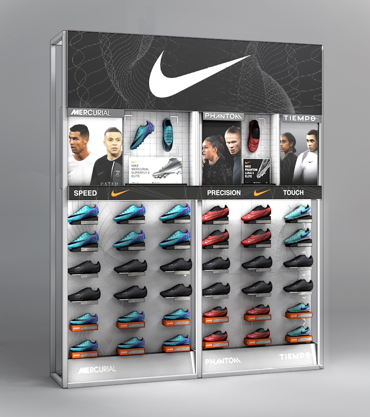 Sports Direct boot wall design — The One Off