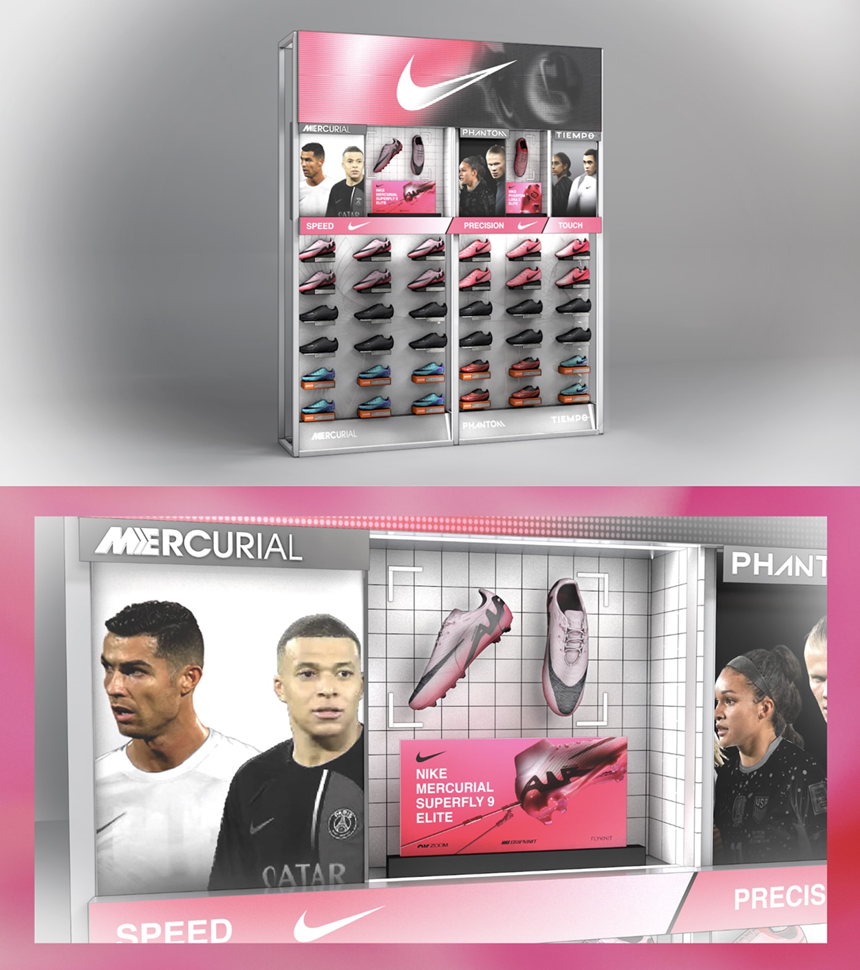 Sports Direct boot wall design — The One Off