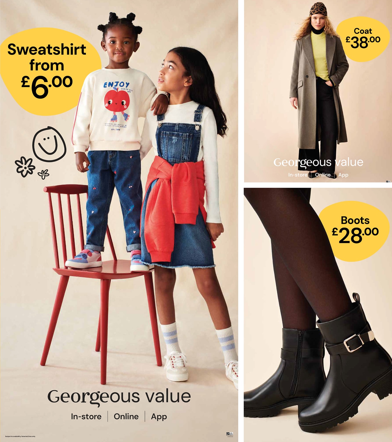 George at Asda promotions design — The One Off
