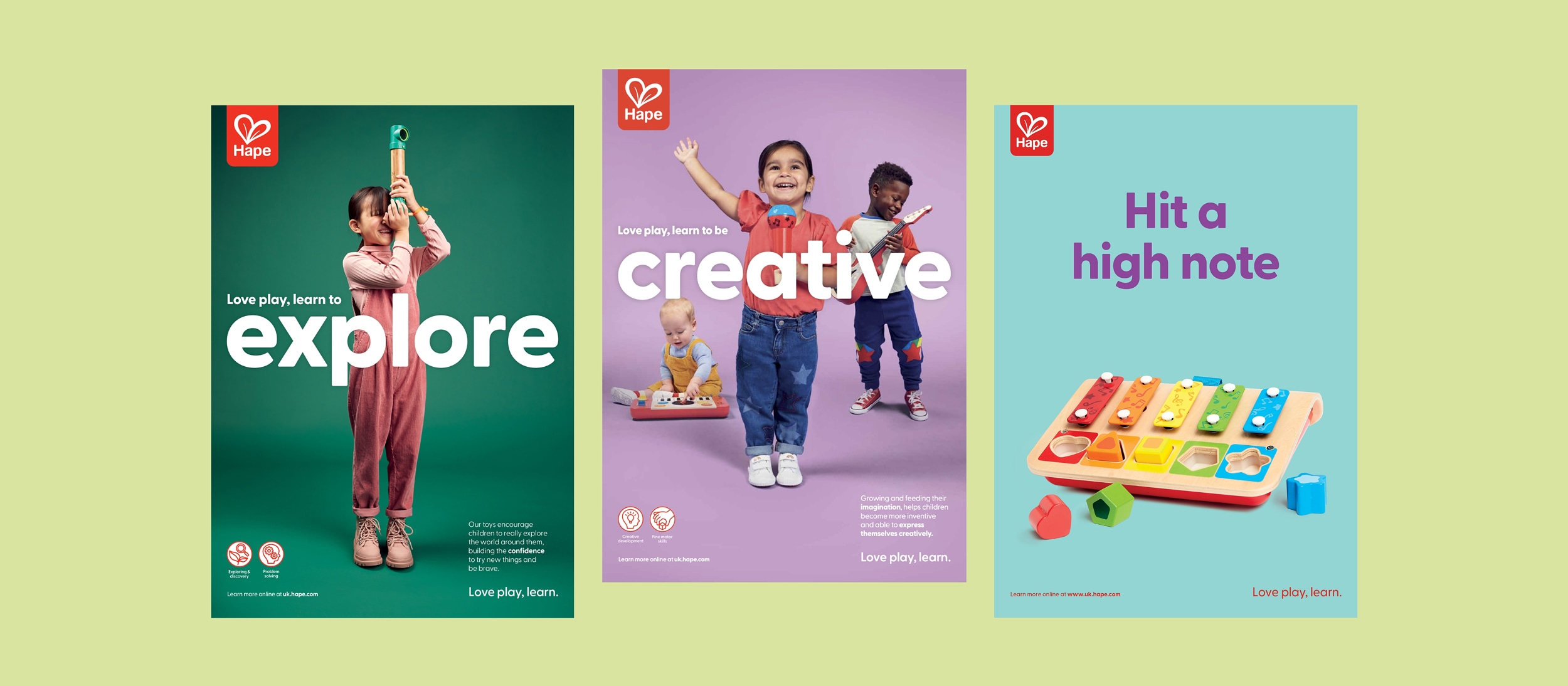 Hape brand campaign hero image — The One Off