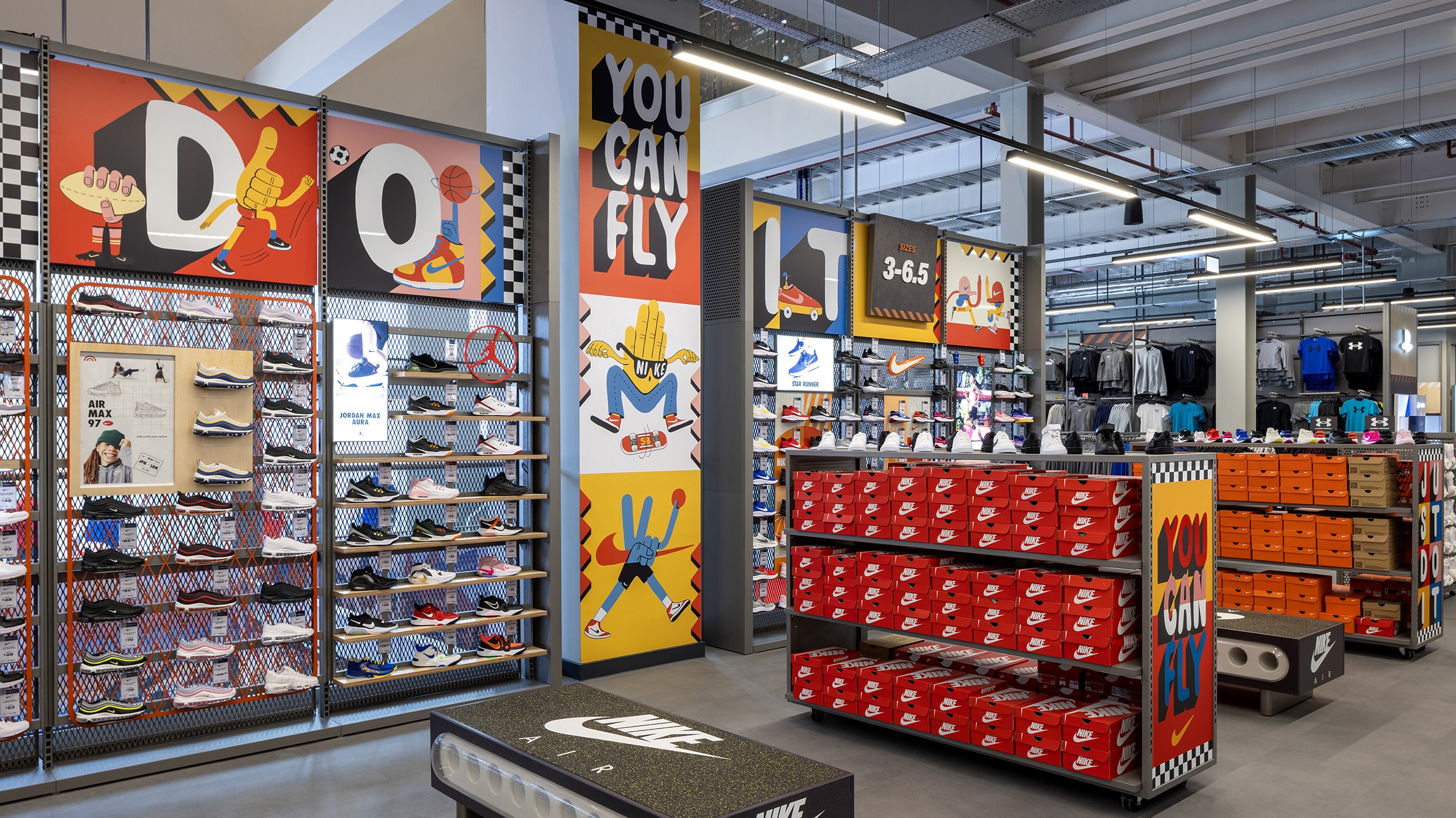 Sports Direct Cardiff store design — The One Off